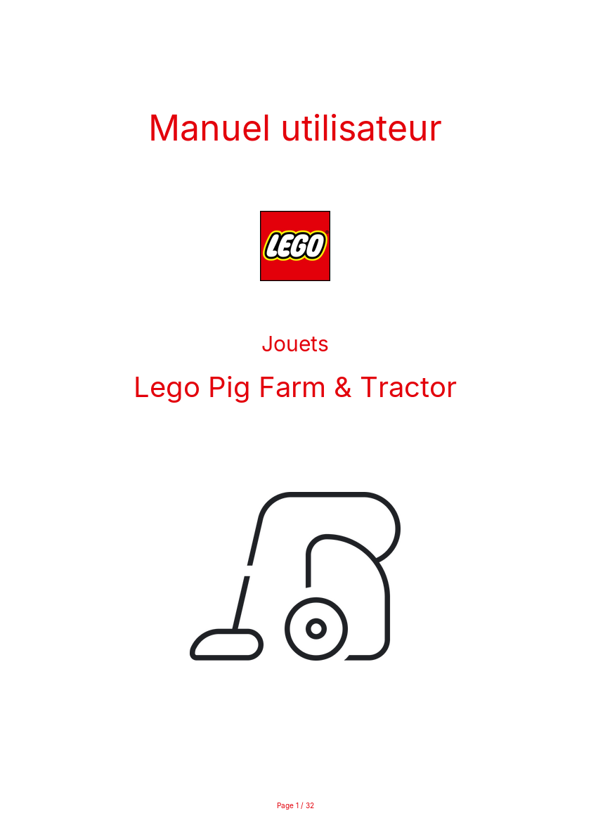 Image de la première page du manuel de l'appareil Pig Farm & Tractor