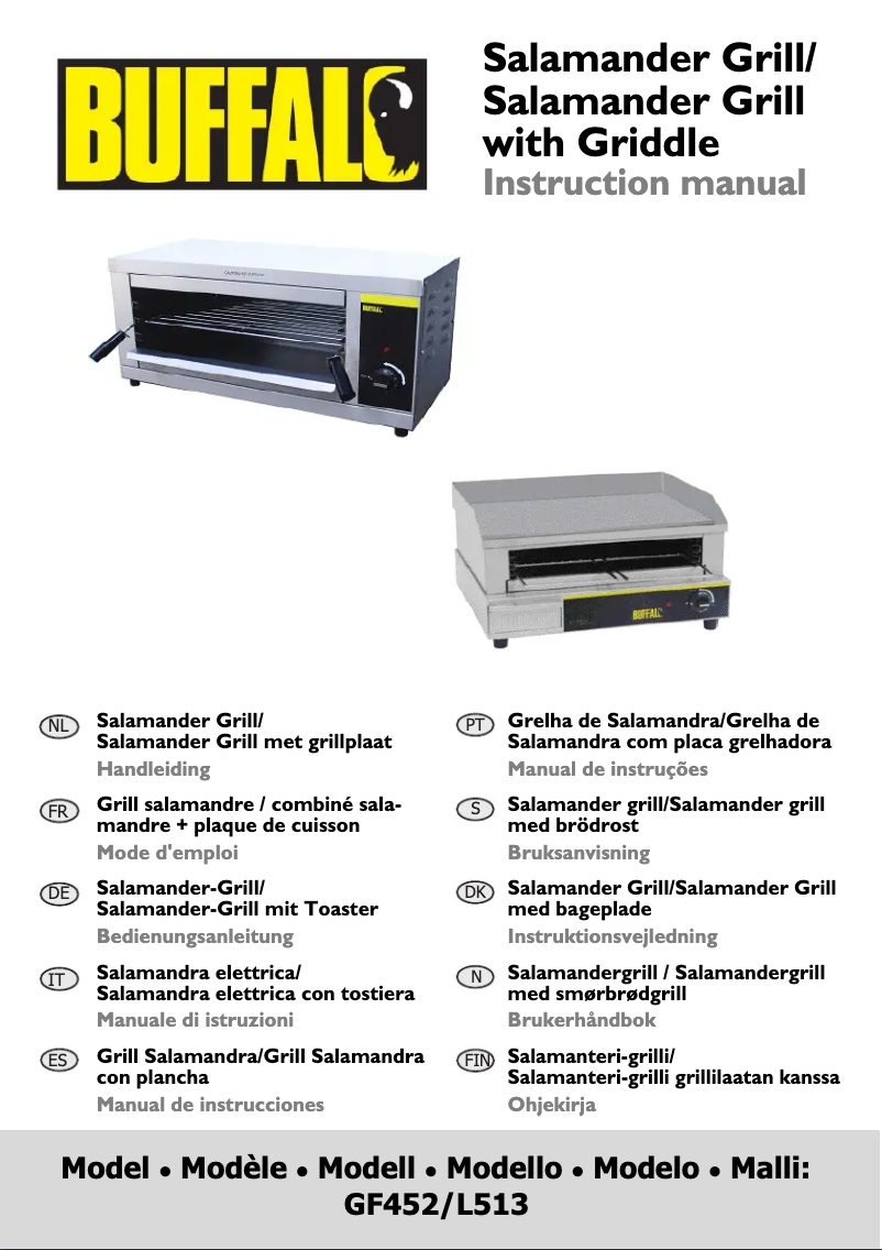 Page 1 de la notice Manuel utilisateur Buffalo GF452