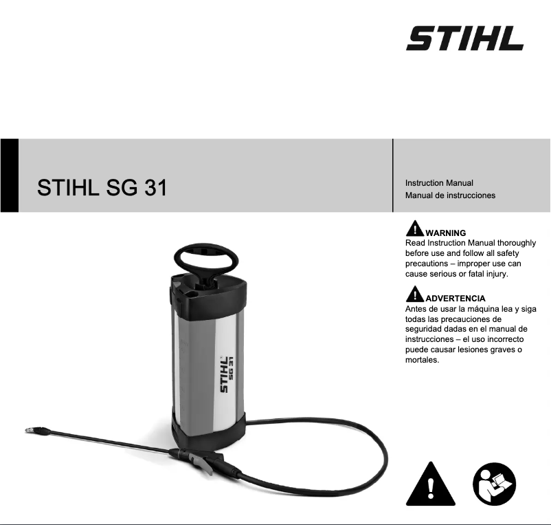 Page 1 de la notice Manuel utilisateur Stihl SG 31