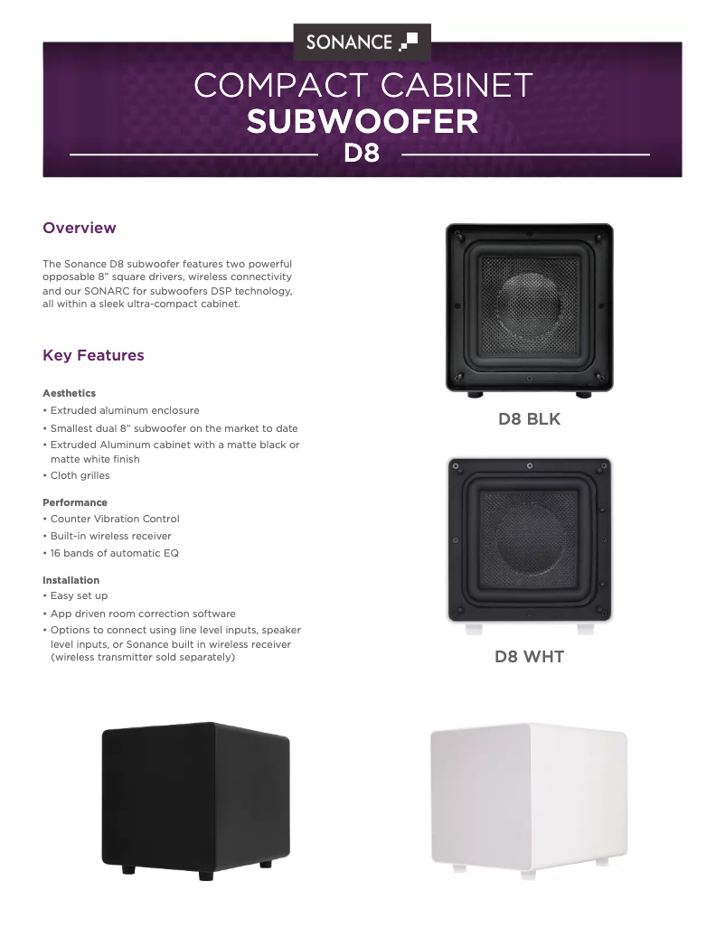 Image de la première page du manuel de l'appareil D8