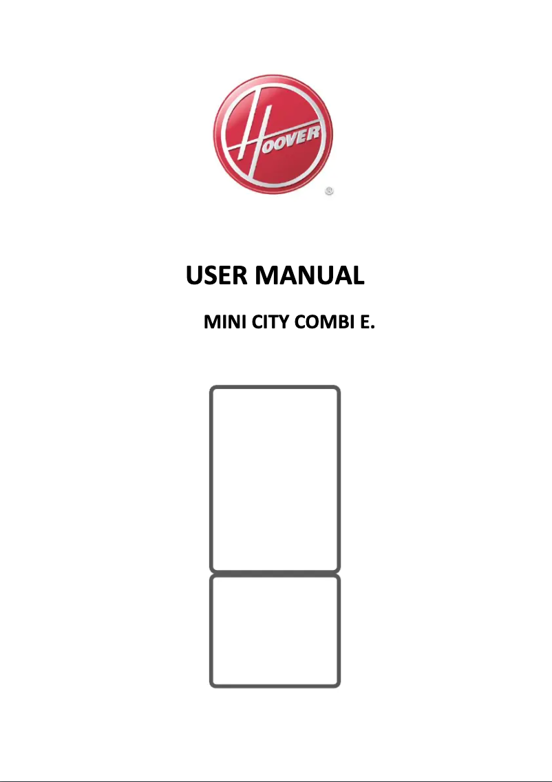 Page n°1 - Manuel utilisateur Hoover HMCL 5174X