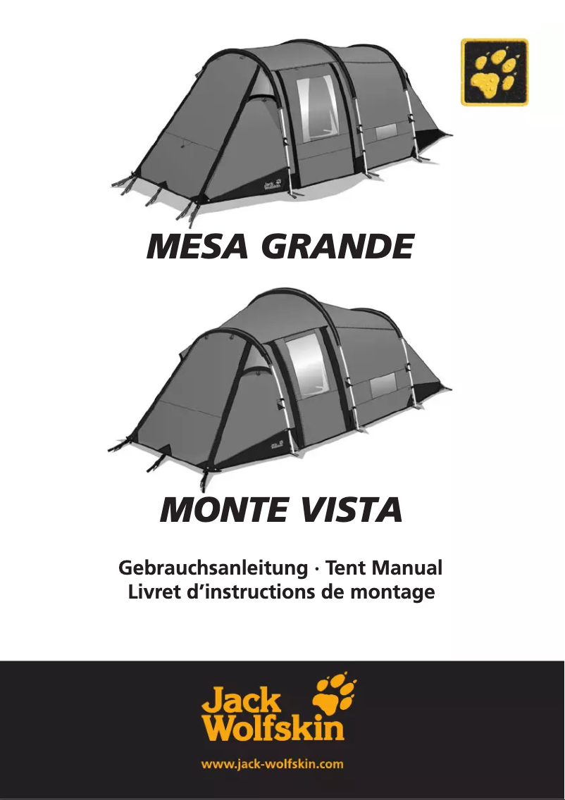 Página 1 del manual Manual de usuario Jack Wolfskin Mesa Grande