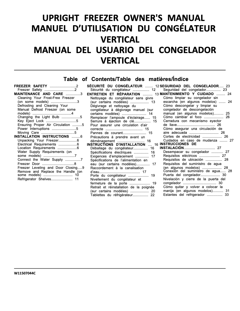 Page 1 of the manual User Manual Maytag MZF34X20DW