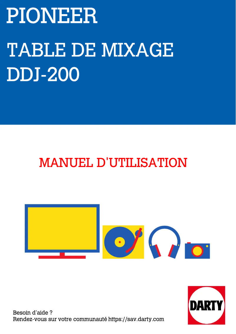 Image de la première page du manuel de l'appareil DDJ-200