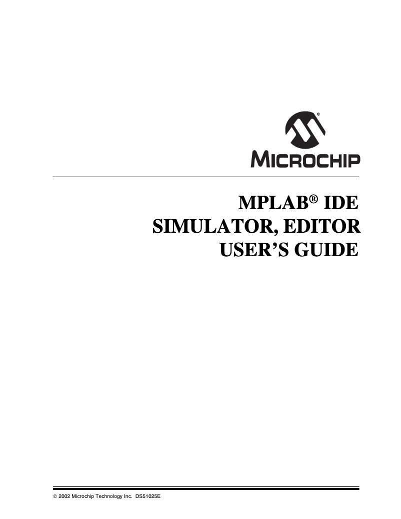 Page 1 de la notice Manuel utilisateur Microchip PIC18F2320