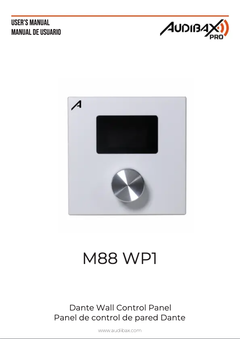 Page n°1 - Manuel utilisateur Audibax M88 WP1