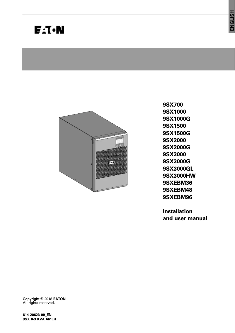 Página 1 del manual Manual de usuario Eaton 9SXEBM48
