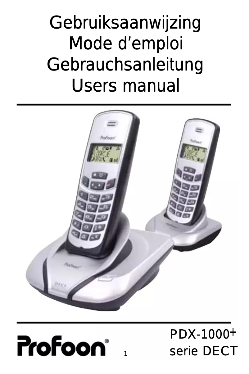 Imagen de la primera página del manual del dispositivo PDX-1030+