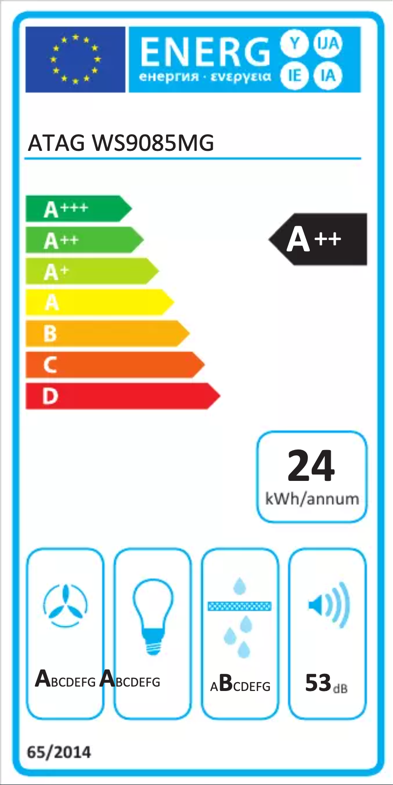 Page 1 de la notice Manuel utilisateur Atag WS9085MG