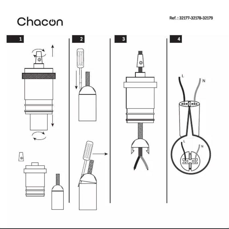 Page 1 de la notice Manuel utilisateur Chacon 32178