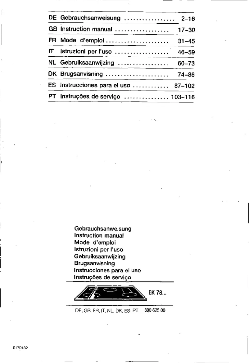 Page 1 de la notice Manuel utilisateur Siemens EK78754