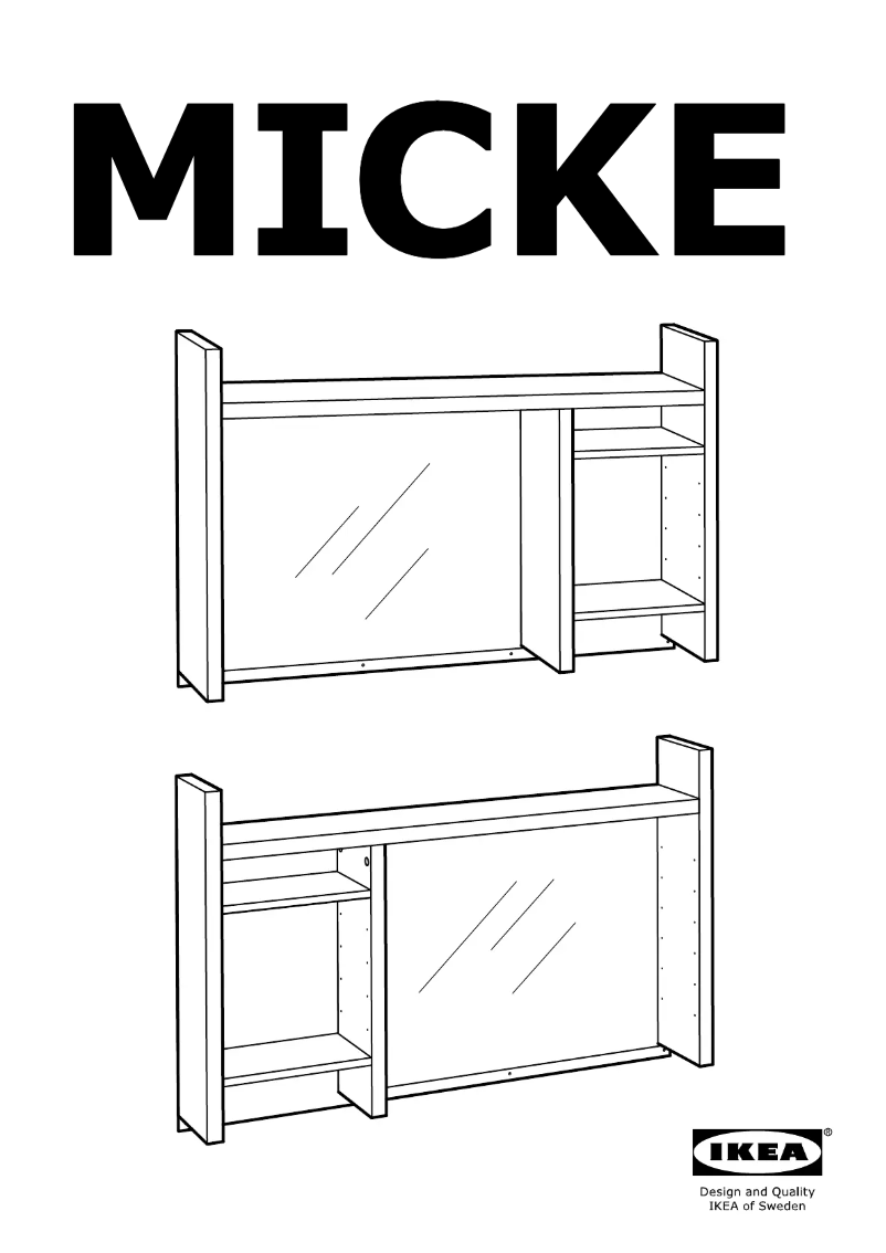 Image de la première page du manuel de l'appareil MICKE 103.542.70