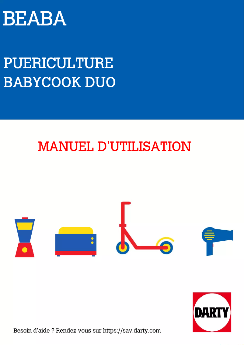 Page n°1 - Manuel utilisateur Beaba Babycook Duo