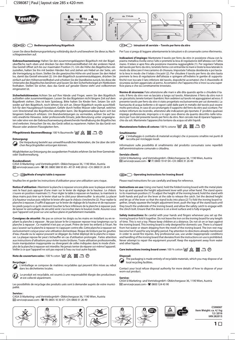 Image de la première page du manuel de l'appareil IAN 282013