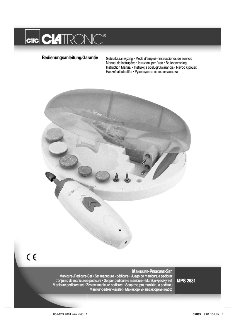 Page 1 de la notice Manuel utilisateur Clatronic MPS 2681