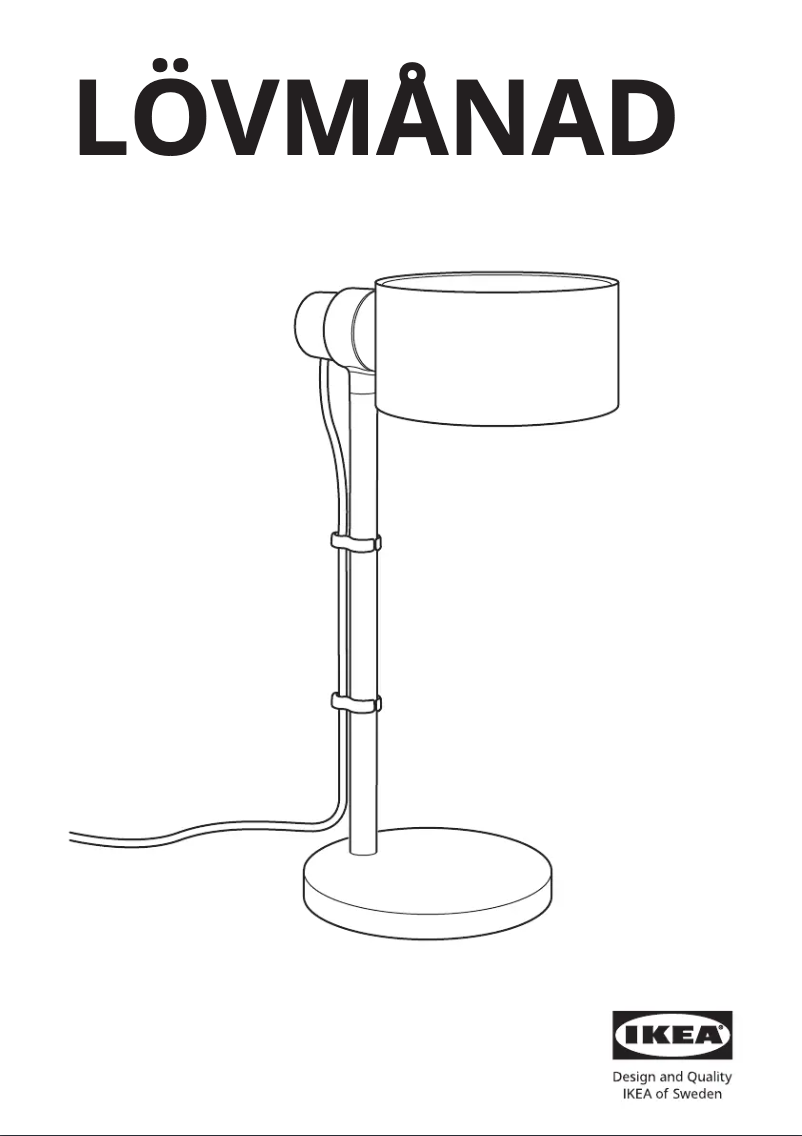 Image de la première page du manuel de l'appareil LÖVMÅNAD 605.374.37