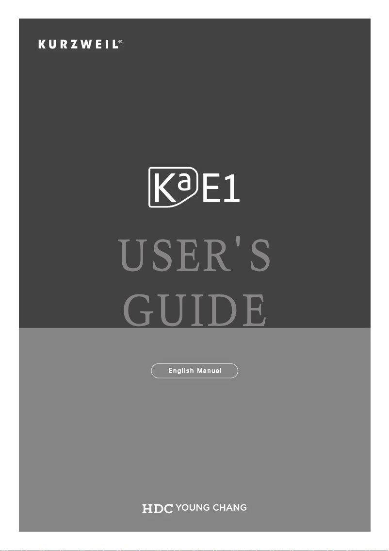 Image de la première page du manuel de l'appareil KaE1