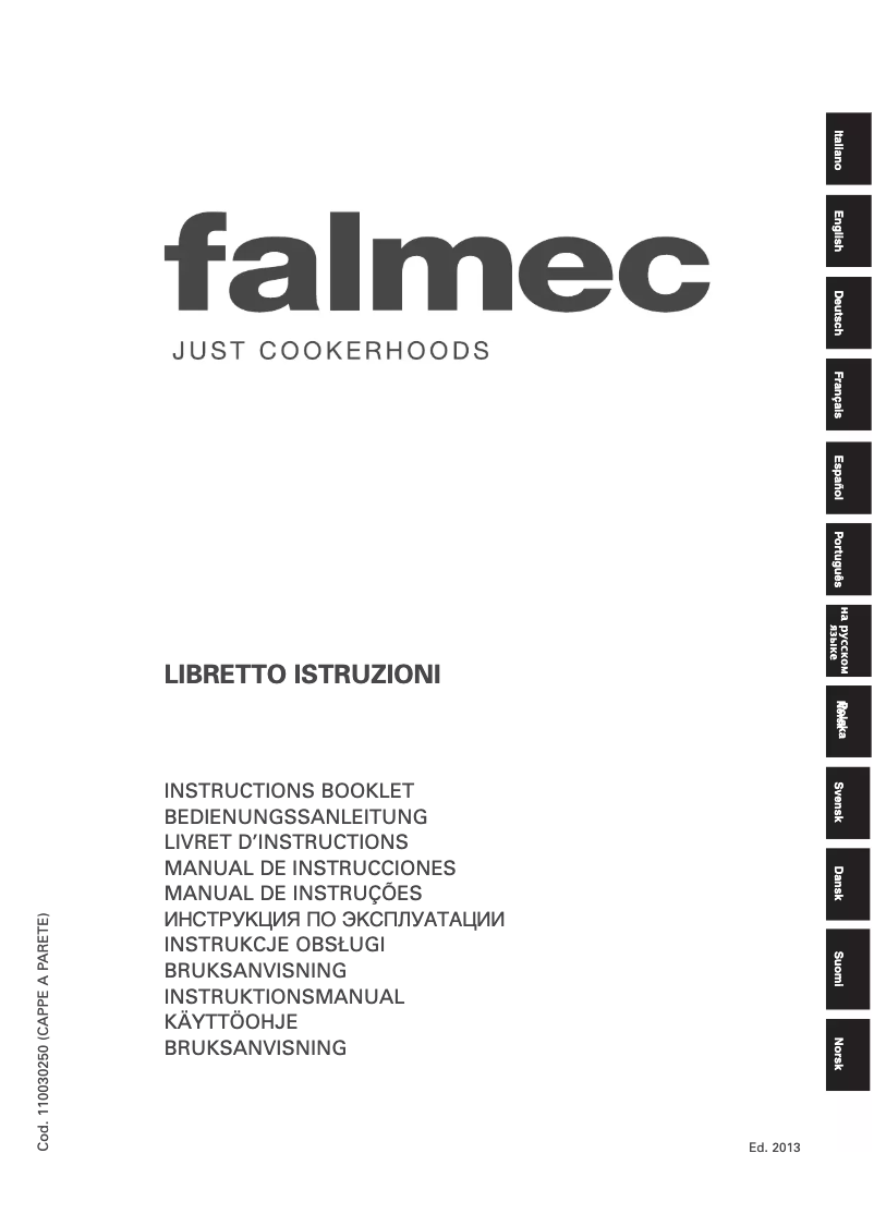 Page n°1 - Manuel utilisateur Falmec Onda