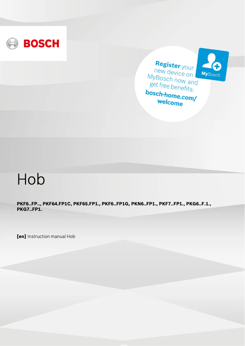 First page image of the manual for Serie 6 PKF645FP1C