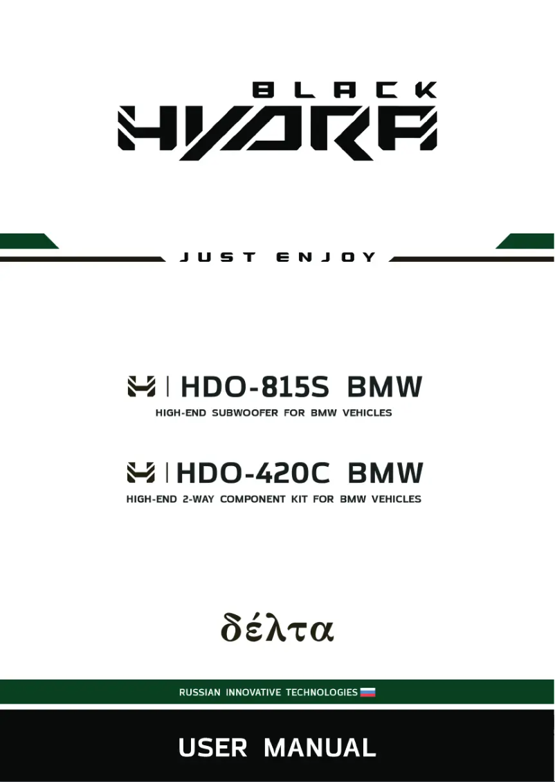 Page 1 de la notice Manuel utilisateur Black Hydra HDO-420C BMW