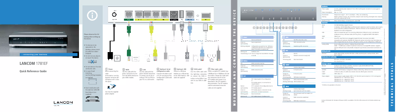 Imagen de la primera página del manual del dispositivo 1781EF