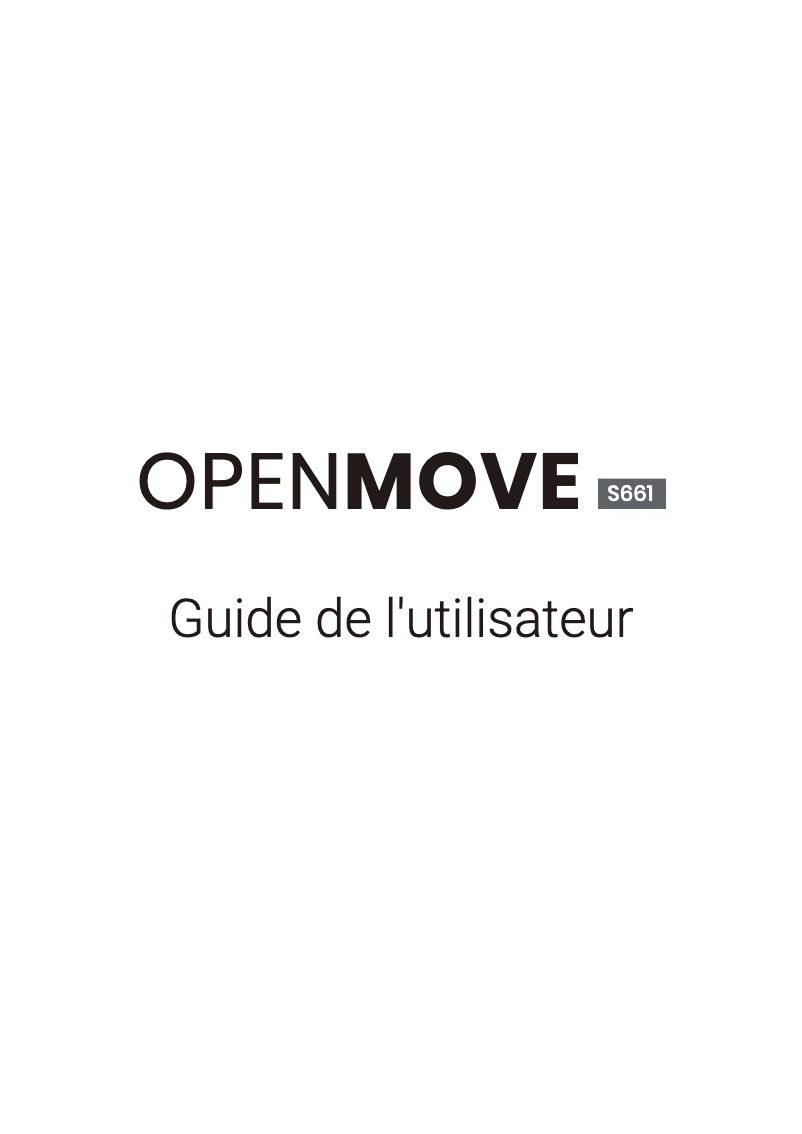 Page n°1 - Manuel utilisateur Shokz OpenMove