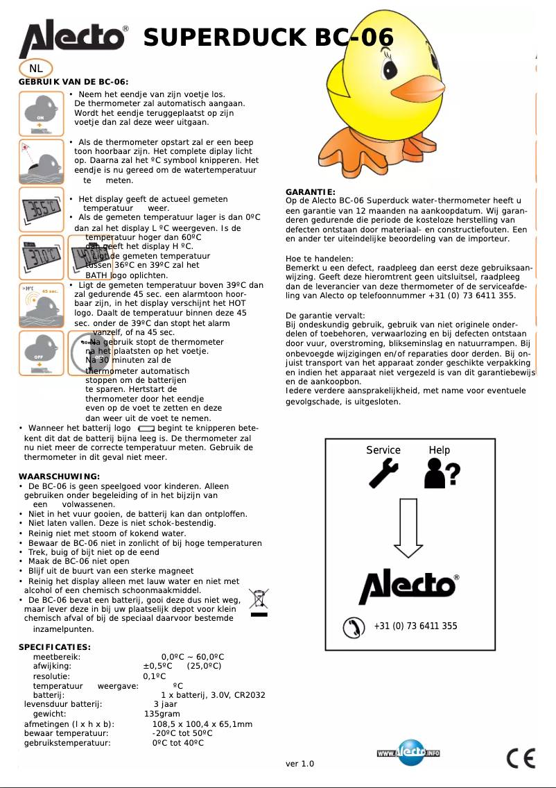 Image de la première page du manuel de l'appareil BC-06