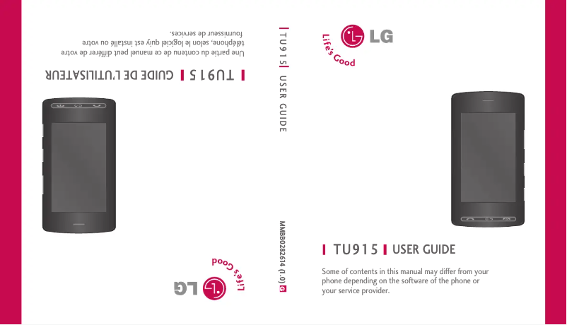 Página 1 del manual Manual de usuario LG TU915