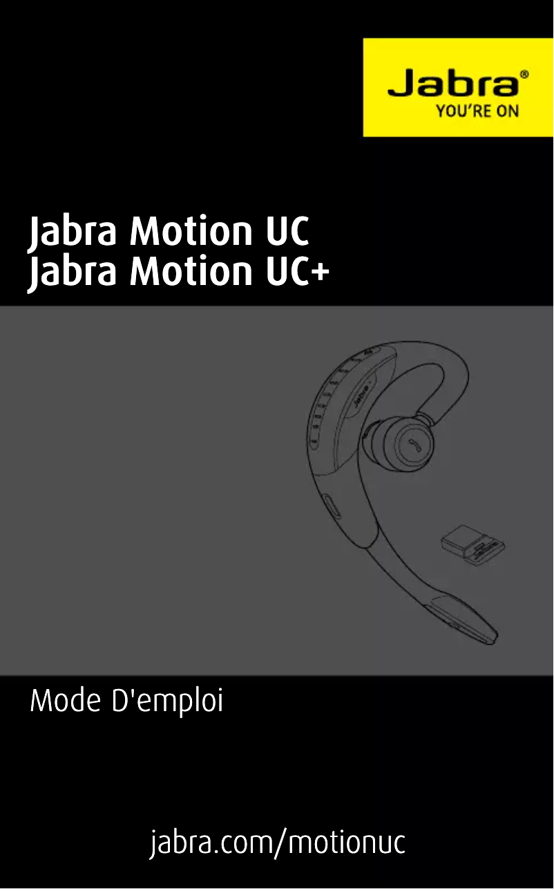Page n°1 - Manuel utilisateur Jabra Motion UC Avec Kit