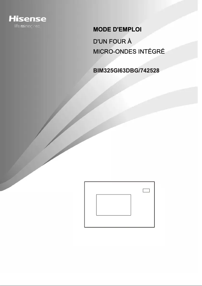 Page 1 de la notice Manuel utilisateur Hisense BIM325GI63DBG