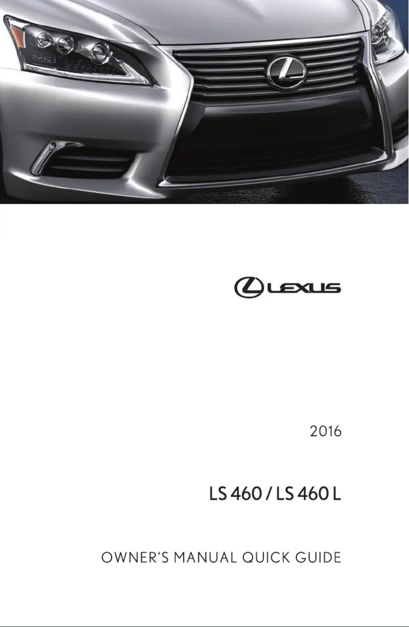 Image de la première page du manuel de l'appareil LS 460 (2016)