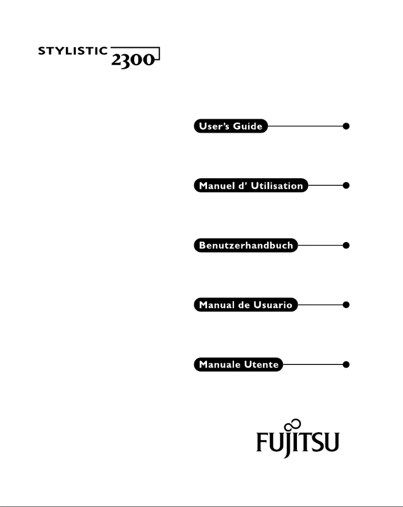 Image de la première page du manuel de l'appareil Stylistic 2300