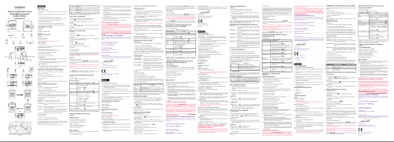 Page 1 de la notice Manuel utilisateur Oregon Scientific RM912EL