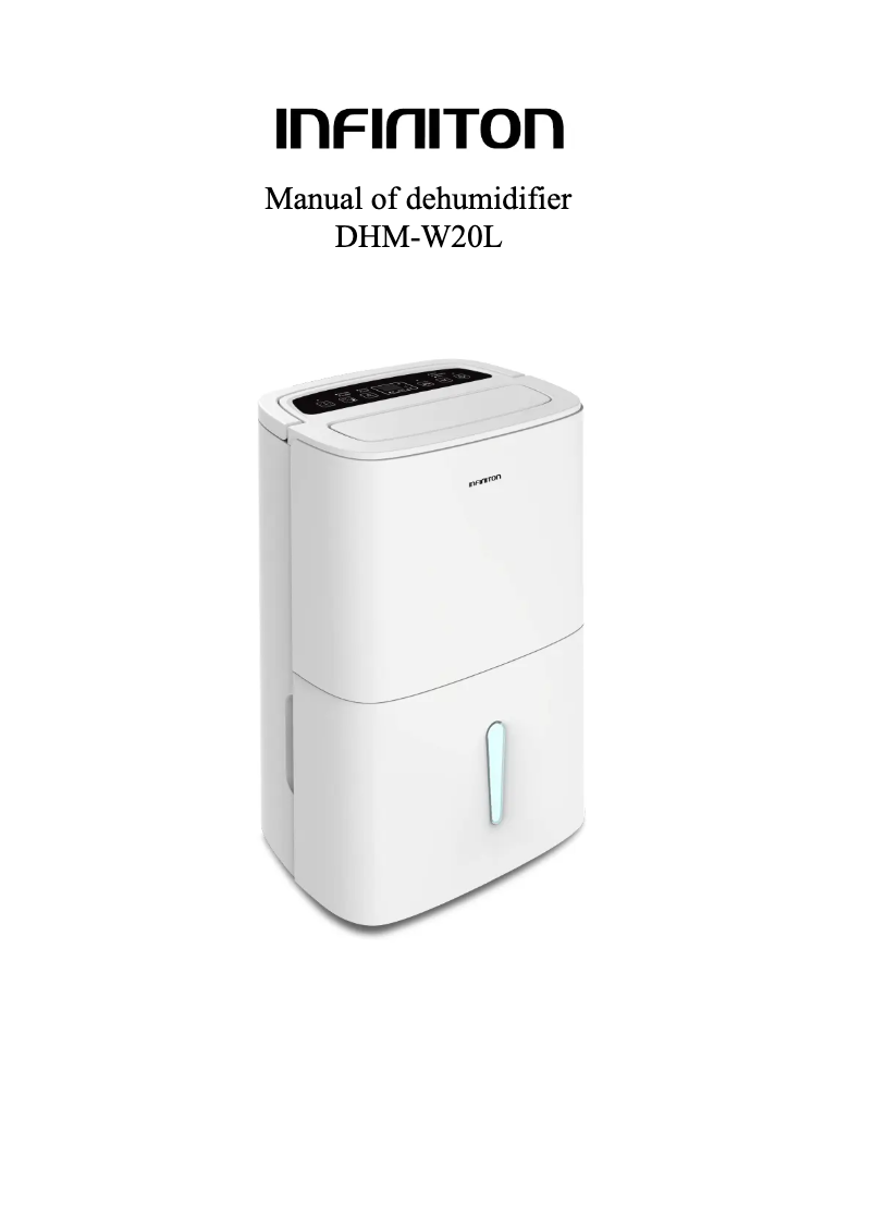Page n°1 - Manuel utilisateur Infiniton DHM-W20L