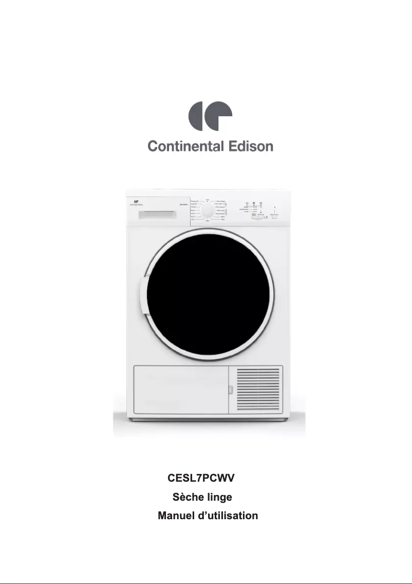 Image de la première page du manuel de l'appareil CESL7PCWV