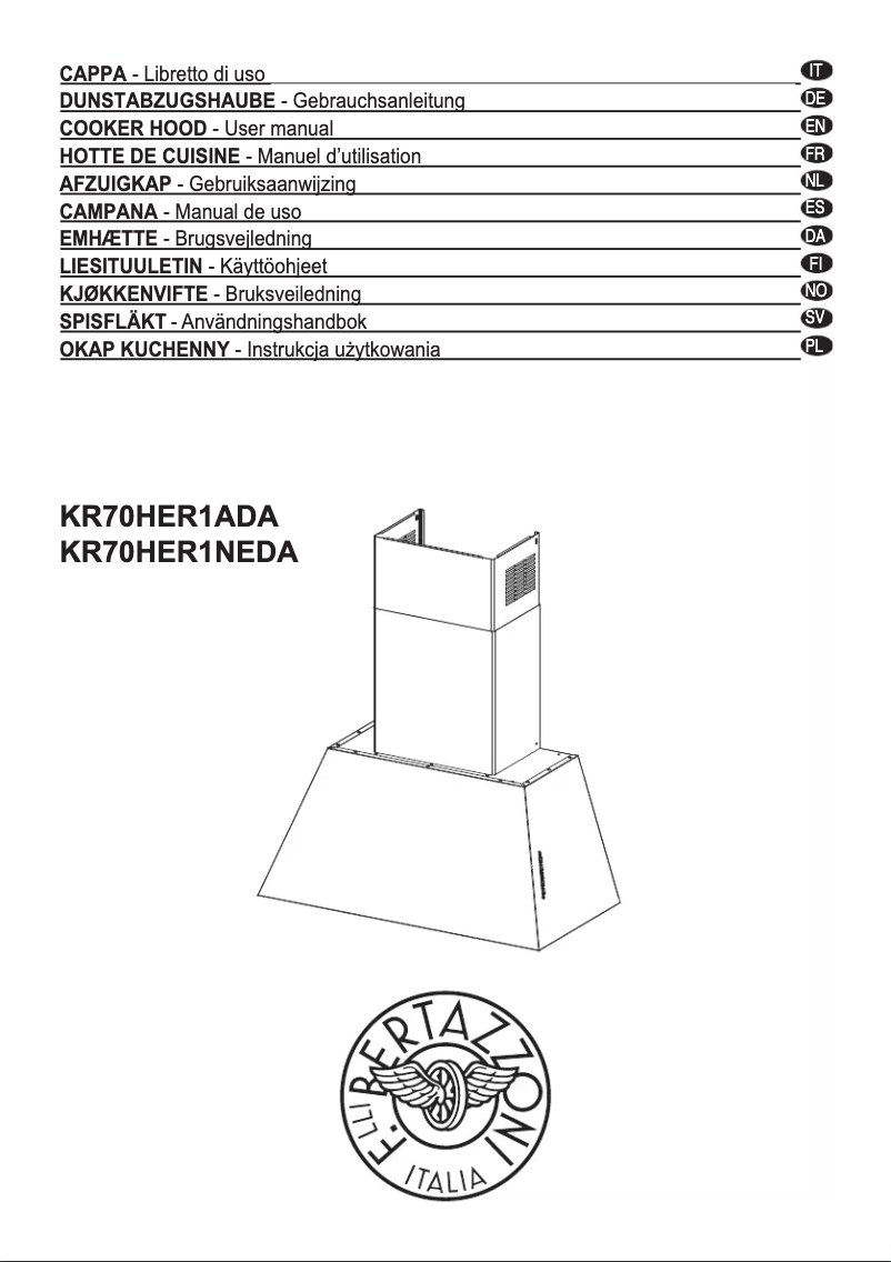 Image de la première page du manuel de l'appareil KR70HER1NDA