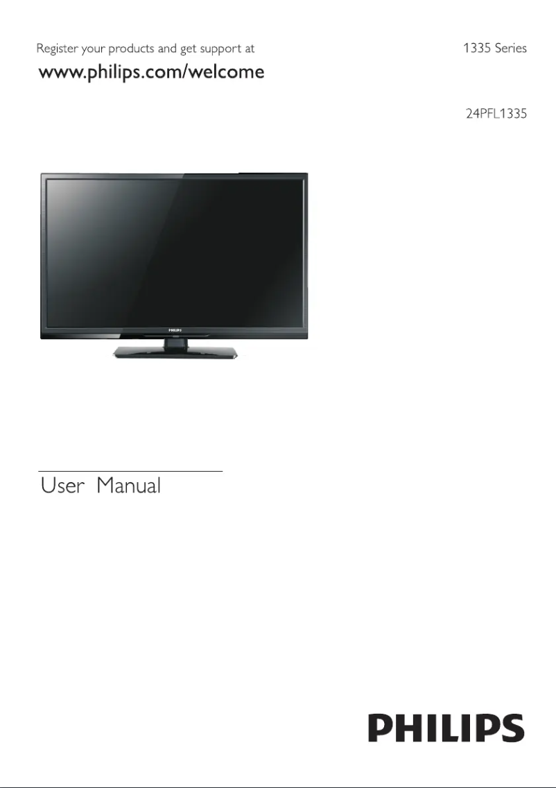Page 1 de la notice Manuel utilisateur Philips 24PFL1335