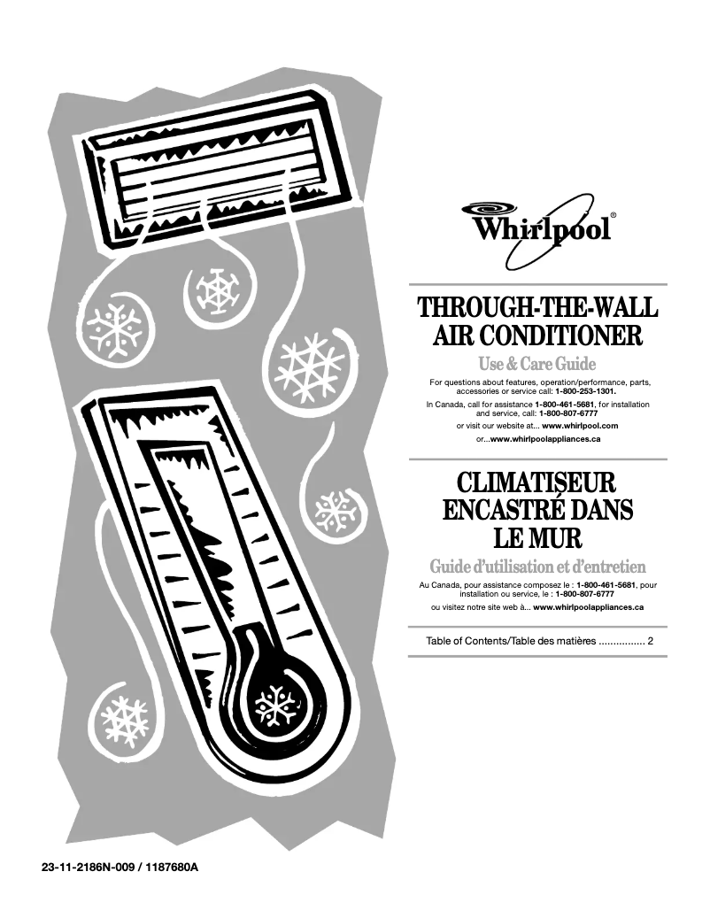 Page n°1 - Manuel utilisateur Whirlpool ACE114PP0