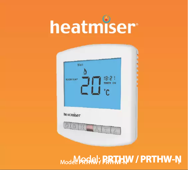Page 1 de la notice Manuel utilisateur Heatmiser PRTHW-N