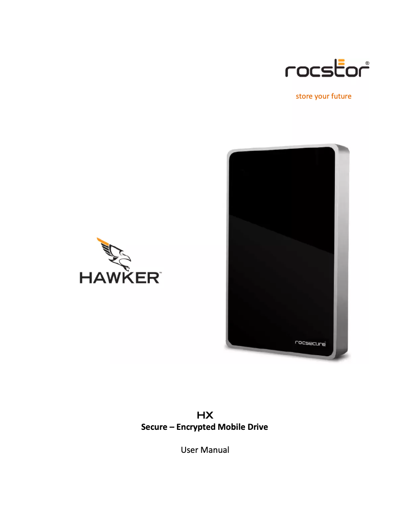 Page n°1 - Manuel utilisateur Rocstor Hawker HX
