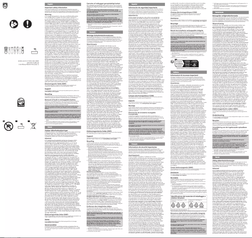 Page n°1 - Manuel utilisateur Philips Series 5000 MG5930