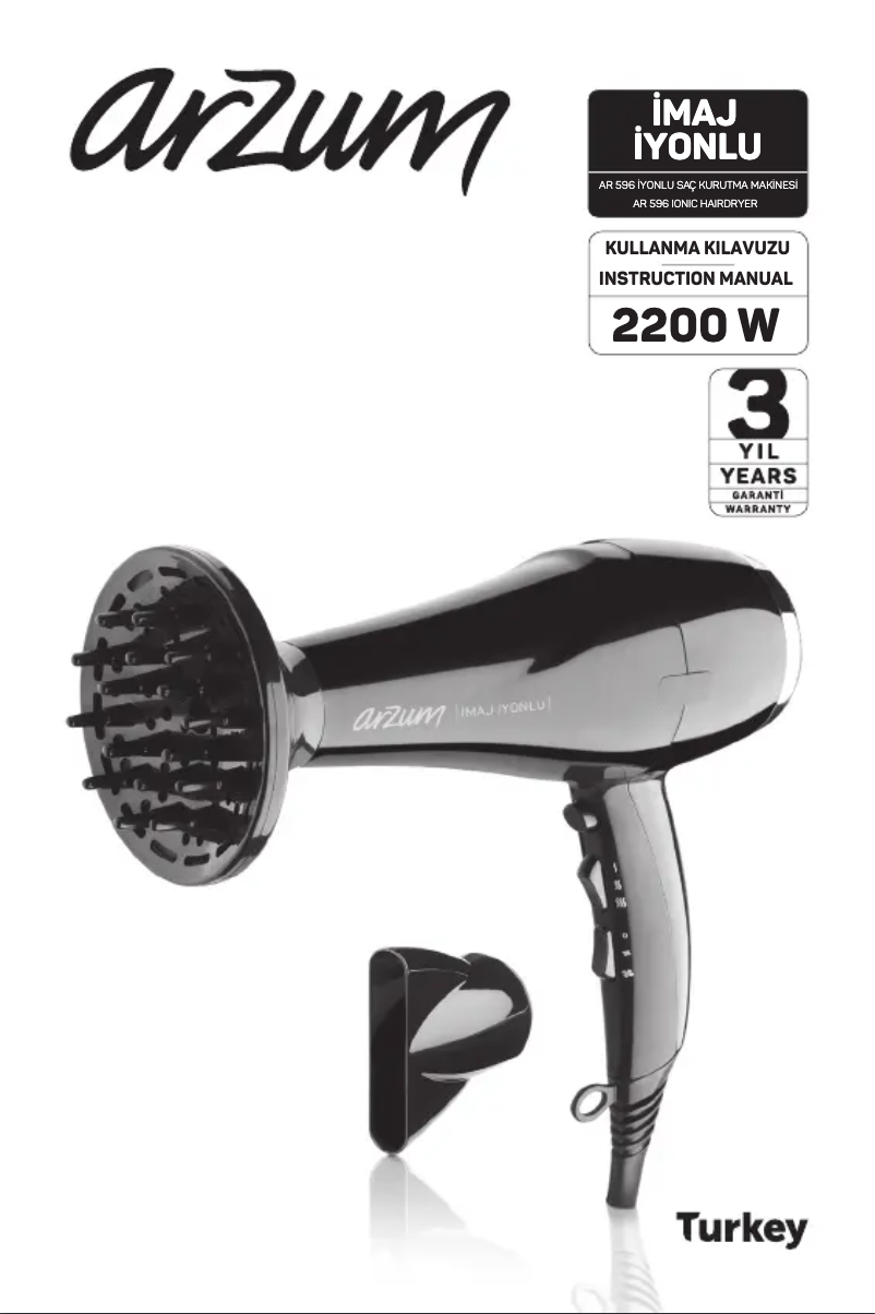 Página 1 del manual Manual de usuario Arzum İMAJ AR5010