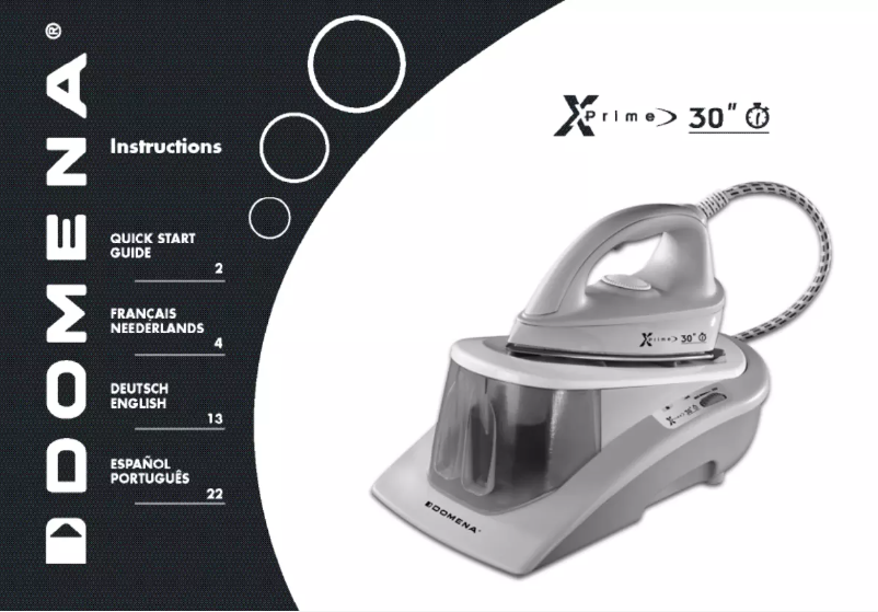 Image de la première page du manuel de l'appareil X prime 30