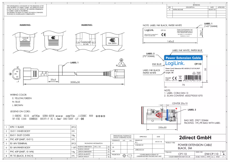 Image de la première page du manuel de l'appareil CP110