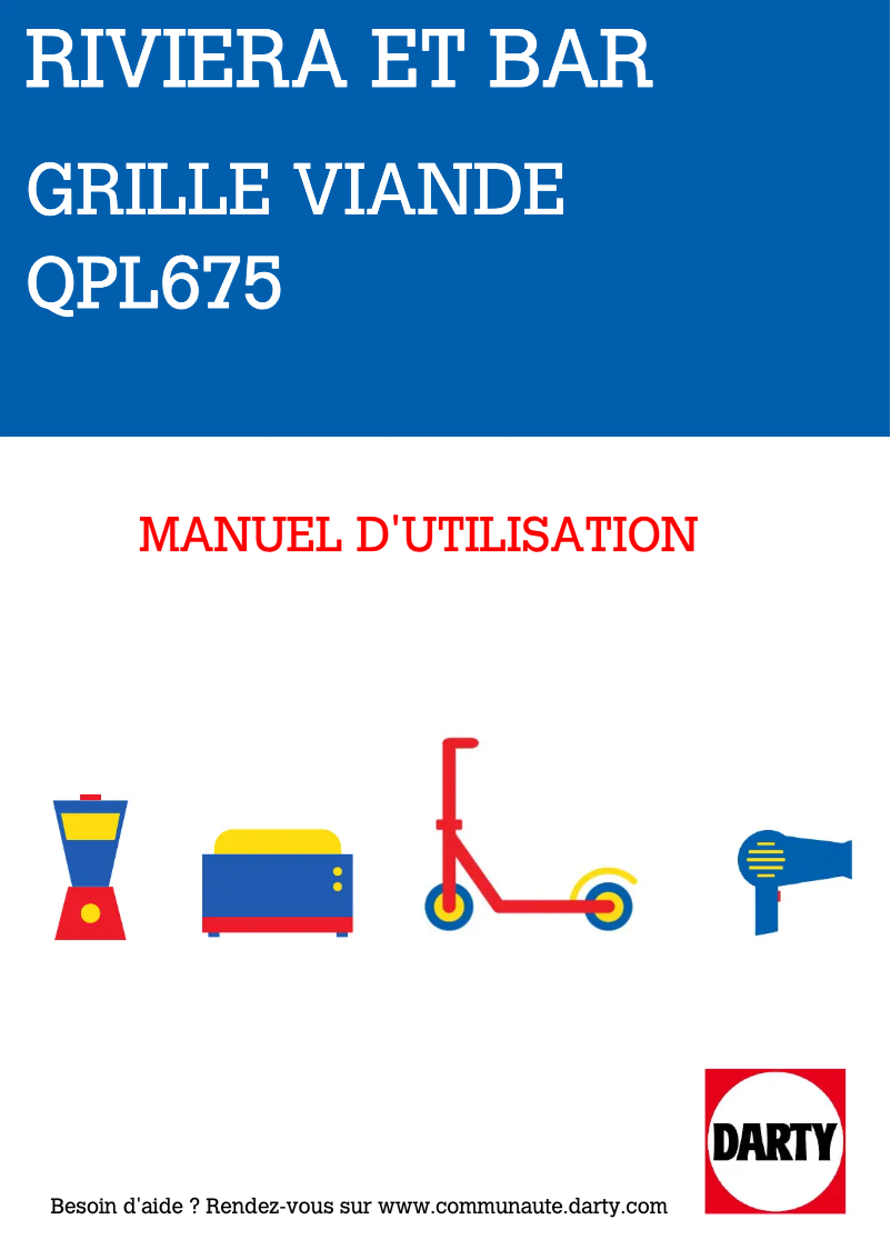Image de la première page du manuel de l'appareil QPL675