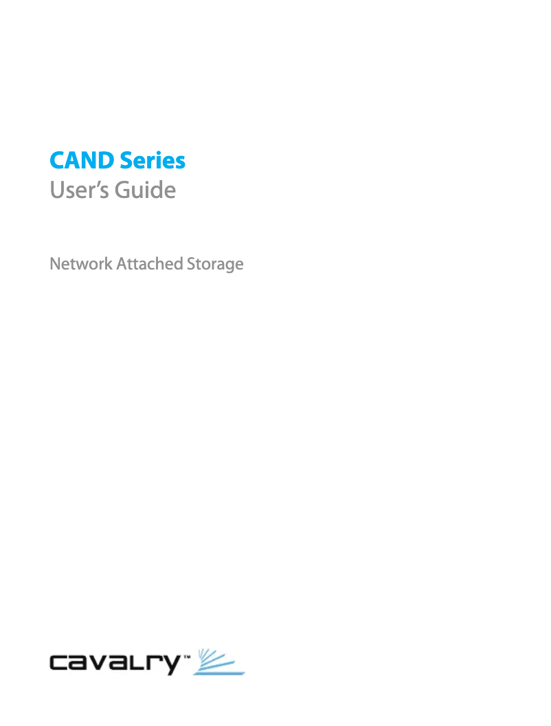 Page 1 de la notice Manuel utilisateur Cavalry CAND-T02
