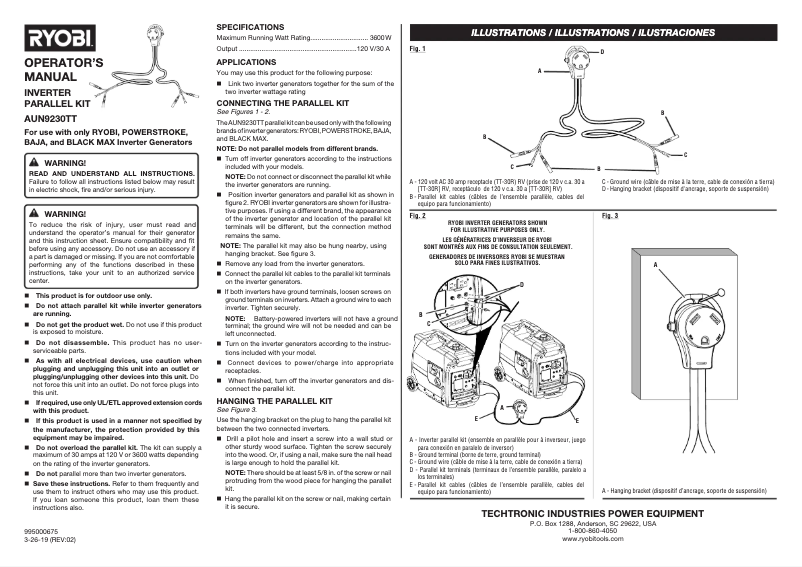 Image de la première page du manuel de l'appareil AUN9230TT