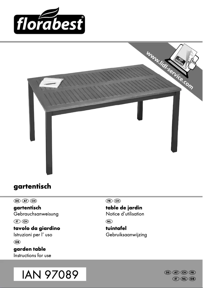 Image de la première page du manuel de l'appareil GT-1719