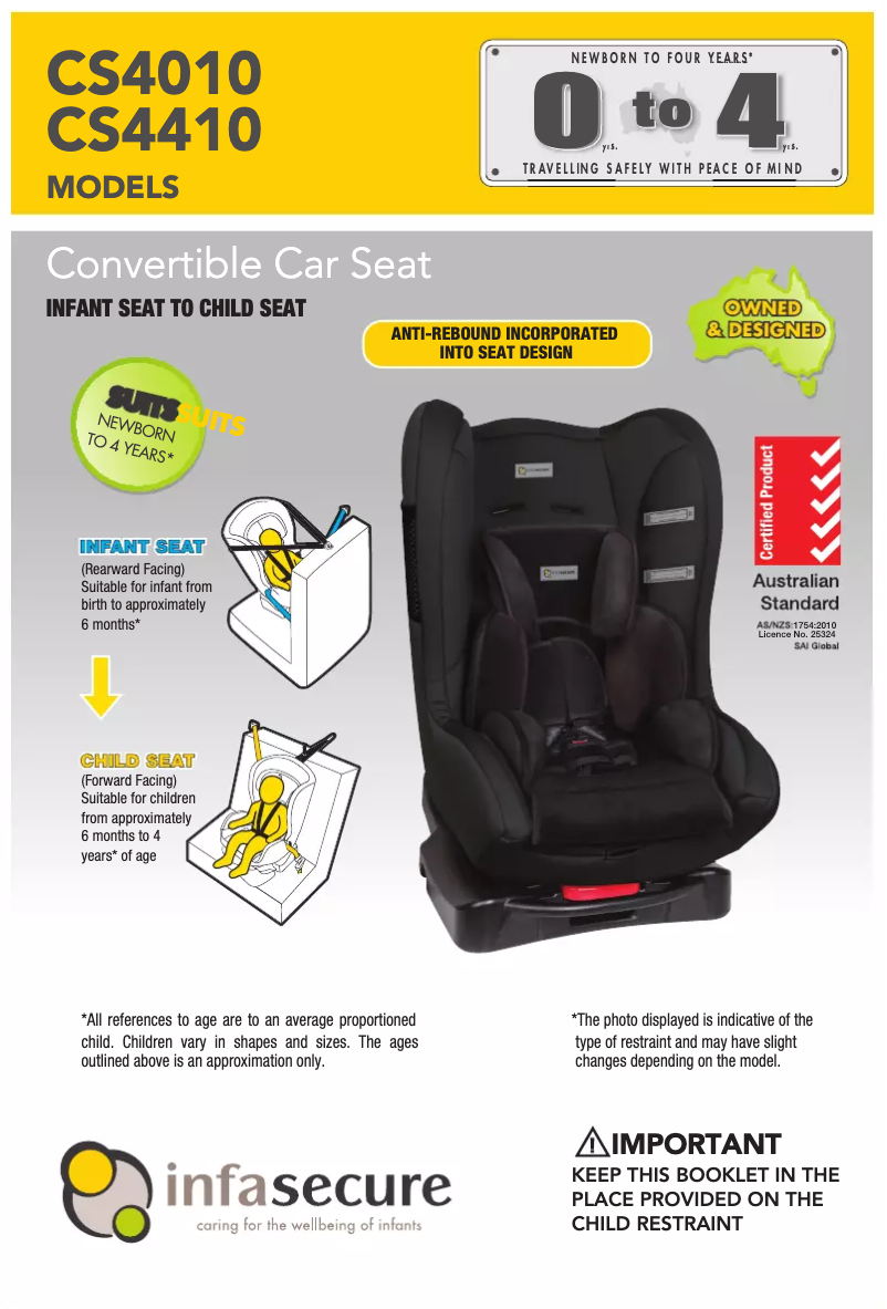 Page 1 de la notice Manuel utilisateur InfaSecure Neon II CS4010