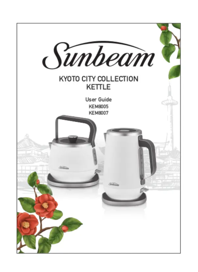 Page n°1 - Manuel utilisateur Sunbeam Kyoto City KEM8005BK